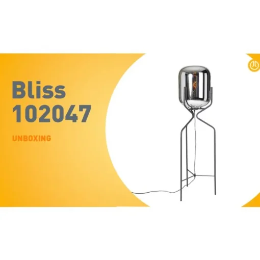 QAZQA Design vloerlamp zwart met smoke glas - Bliss