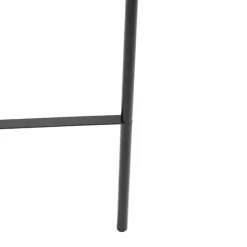 QAZQA Design vloerlamp zwart met smoke glas - Bliss