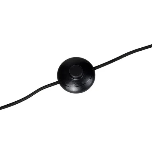 QAZQA Design vloerlamp zwart met goud - Mayelle