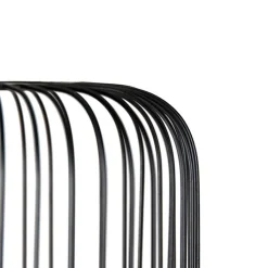 QAZQA Design vloerlamp zwart met goud - Mayelle