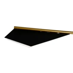QAZQA Design vloerlamp zwart met goud 3-lichts - Sinem