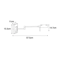 QAZQA Design wandlamp brons incl. LED dimbaar - Notia