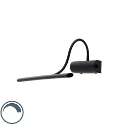 QAZQA Design wandlamp zwart 32 cm incl. LED met dimmer - Tableau