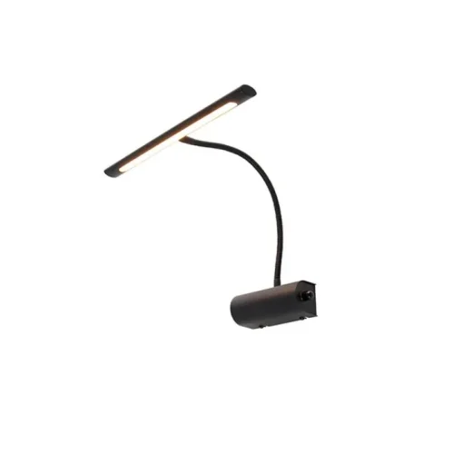 QAZQA Design wandlamp zwart 32 cm incl. LED met dimmer - Tableau