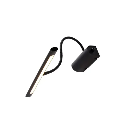 QAZQA Design wandlamp zwart 32 cm incl. LED met dimmer - Tableau