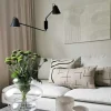 QAZQA Design wandlamp zwart 2-lichts verstelbaar - Lune