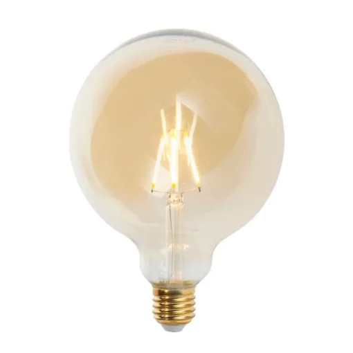 LUEDD E27 dimbare LED filament lamp G125 goldline 5W 450 lm 2200K