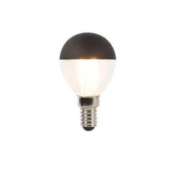 LUEDD E14 dimbare LED filamentlamp kopspiegel P45 zwart 300 lm 2700K
