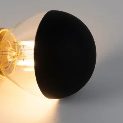 LUEDD E14 dimbare LED filamentlamp kopspiegel P45 zwart 300 lm 2700K