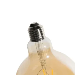 LUEDD E27 dimbare LED goud G125 5W 450 lm 3000K