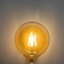LUEDD E27 dimbare LED goud G125 5W 450 lm 3000K