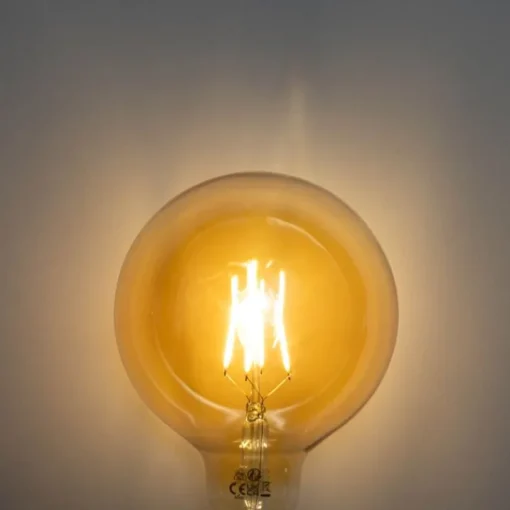 LUEDD E27 dimbare LED goud G125 5W 450 lm 3000K