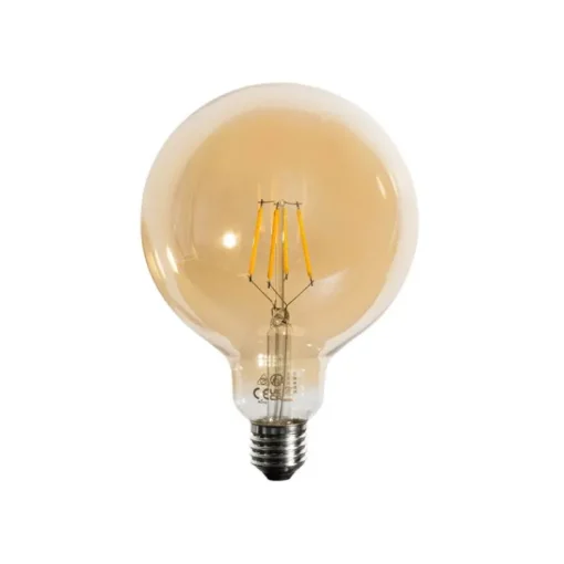 LUEDD E27 dimbare LED goud G125 5W 450 lm 3000K
