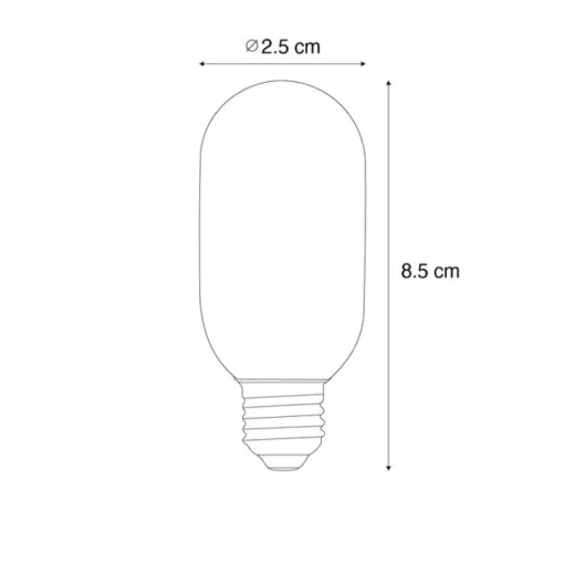 LUEDD E14 dimbare LED goud T25 4W 250 lm 2200K