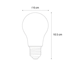LUEDD E27 dimbare LED lamp A60 goud 3W 250 lm 2200K