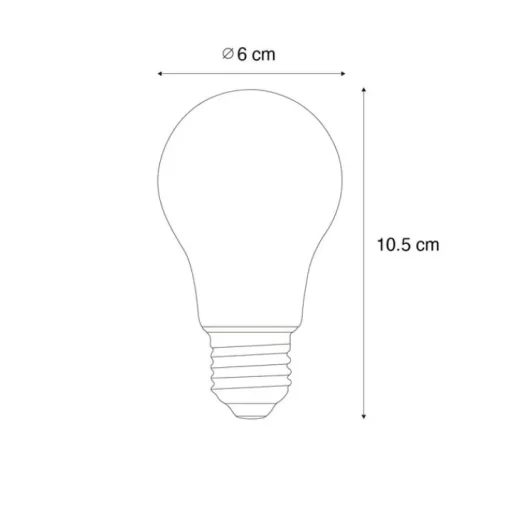 LUEDD E27 dimbare LED lamp A60 goud 3W 250 lm 2200K