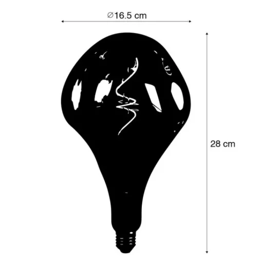 Calex E27 dimbare LED lamp A165 roze 6W 80 lm 1800K