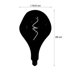 Calex E27 dimbare LED lamp G168 brons 6W 150 lm 1800K