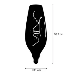Calex E27 dimbare LED lamp G110 bruin 4W 80 lm 1800K