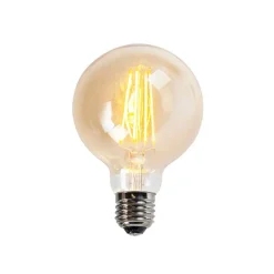LUEDD E27 dimbare LED lamp G95 goud 5W 450 lm 2200K
