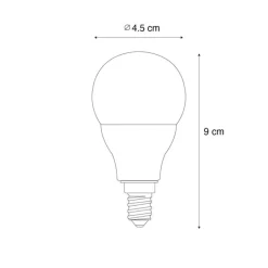 LUUMR E14 dimbare LED lamp G45 opaal 4.9W 470 lm 2700-6500K