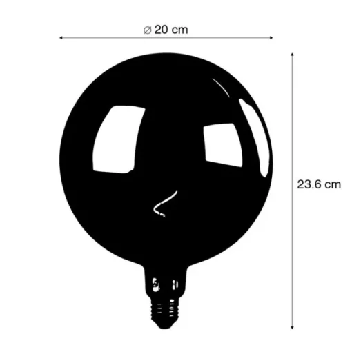 Calex E27 dimbare LED lamp G200 regenboog 4W 40 lm 2000K