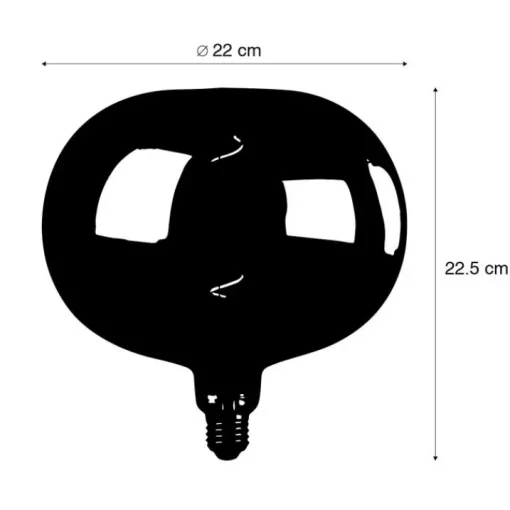 Calex E27 dimbare LED lamp G220 regenboog 4W 40 lm 2000K