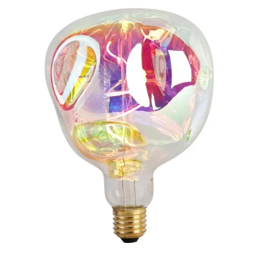 Calex E27 dimbare LED lamp G125 regenboog 4W 200 lm 1800K