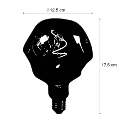 Calex E27 dimbare LED lamp G125 roze 4W 70 lm 1800K