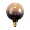 Calex E27 dimbare LED lamp G125 zwart goud 3,5W 80 lm 1800K