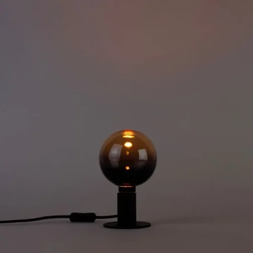 Calex E27 dimbare LED lamp G125 zwart goud 3,5W 80 lm 1800K