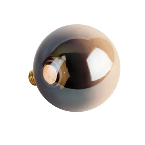 Calex E27 dimbare LED lamp G125 zwart goud 3,5W 80 lm 1800K