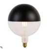 Calex E27 dimbare LED lamp kopspiegel G200 zwart 6W 360 lm 1800K