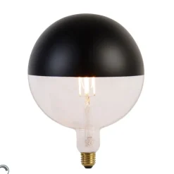 Calex E27 dimbare LED lamp kopspiegel G200 zwart 6W 360 lm 1800K