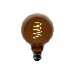 LUEDD E27 dimbare LED lampen G95 bruin 4W 120 lm 1800K