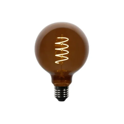LUEDD E27 dimbare LED lampen G95 bruin 4W 120 lm 1800K