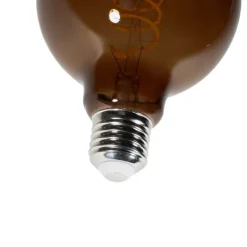 LUEDD E27 dimbare LED lampen G95 bruin 4W 120 lm 1800K