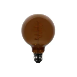 LUEDD E27 dimbare LED lampen G95 bruin 4W 120 lm 1800K