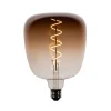 LUEDD E27 dimbare LED lampen G140 bruin 4,9W 110 lm 1800K