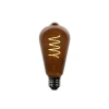 LUEDD E27 dimbare LED lampen ST64 bruin 4W 100 lm 1800K