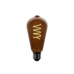 LUEDD E27 dimbare LED lampen ST64 bruin 4W 100 lm 1800K