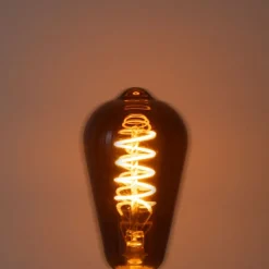 LUEDD E27 dimbare LED lampen ST64 bruin 4W 100 lm 1800K