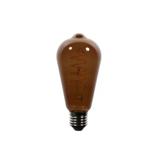 LUEDD E27 dimbare LED lampen ST64 bruin 4W 100 lm 1800K