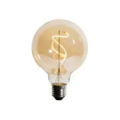 LUEDD E27 dimbare LED spiraal filament G95 4W 270 lm 2200K