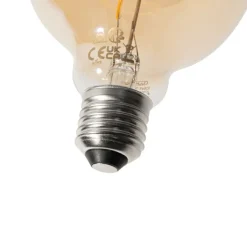 LUEDD E27 dimbare LED spiraal filament G95 4W 270 lm 2200K