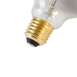 LUEDD E27 dimbare LED spiraal filament lamp G95 smoke 3W 95 lm 1800K