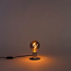 LUEDD E27 dimbare LED spiraal filament lamp G95 smoke 3W 95 lm 1800K