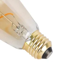 LUEDD E27 dimbare LED spiraal lamp ST64 goud 4W 270 lm 2100K