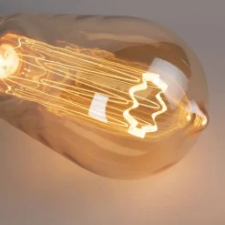 LUEDD E27 LED filamentlamp amberkleurig glas 2.5W 120lm 1800K