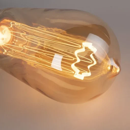 LUEDD E27 LED filamentlamp amberkleurig glas 2.5W 120lm 1800K
